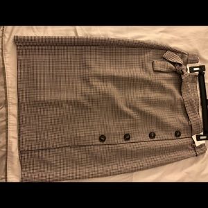 Topshop Plaid Midi Skirt US Sz 8